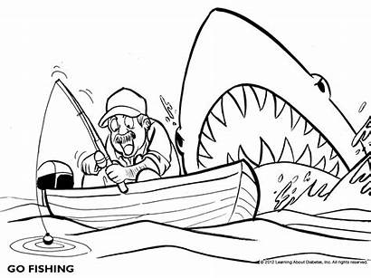Cartoons Fishing Stress Diabetes Stressbuster Clic Haga