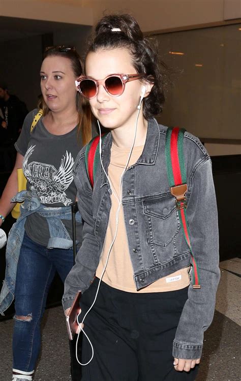 Millie Bobby Brown Arrives At Lax Airport 13 Gotceleb