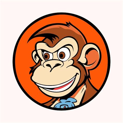 Premium Vector Monkey Logo Vector Illustration Mascot Design