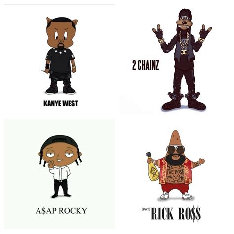 Cartoon Characters As Rappers Hiphopimages