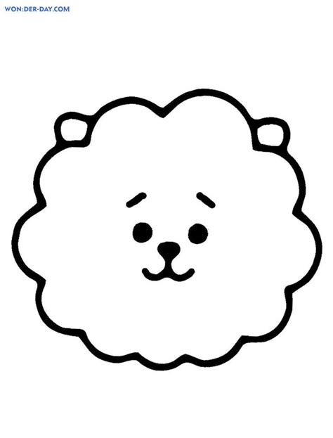 Bt21 Coloring Pages 80 Free Printable Coloring Pages Mini Drawings