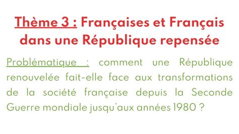 3 H Th3 Françaises Et Français Dans Une République Repensée