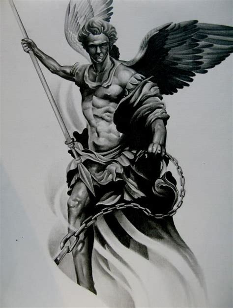 Archangel Sketches Michael Warrior Pin On Tattoo Designs Drawings For