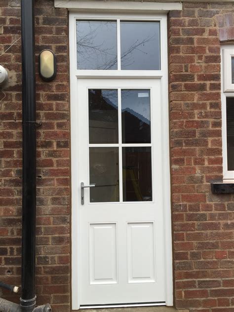 Half Glazed Back Door Solid Wood Fully Pre Finished From Cheshire