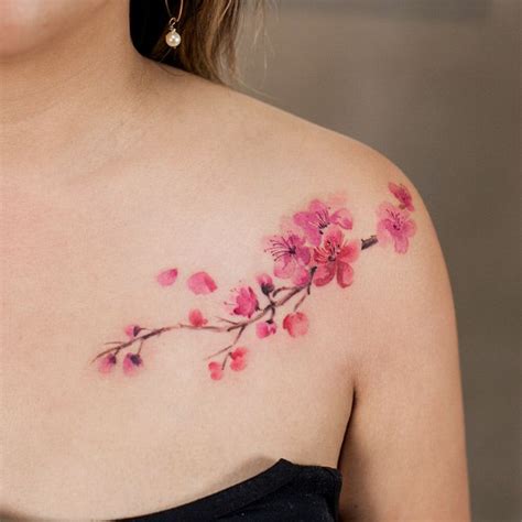37 Flower Tattoos Designs And Meanings For Your Inspo Cherry Blossom
