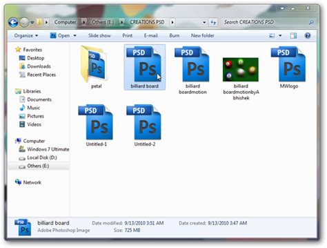 How To Enable Thumbnail View For Photoshop Psd Files In Windows 7