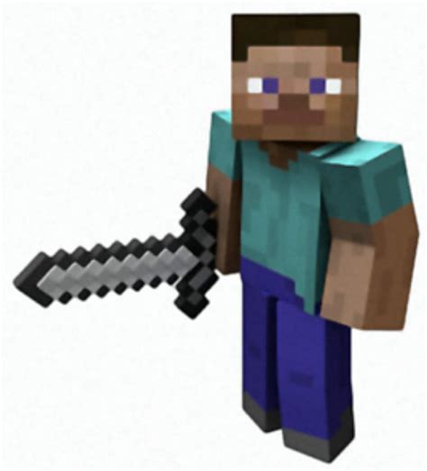 Minecraft Steve Sword Mineraft Things