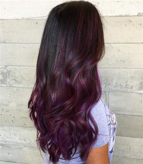 Shades Of Burgundy Hair Color Trending In Burgundy Hair Burgundy Balayage Red Ombre Hair