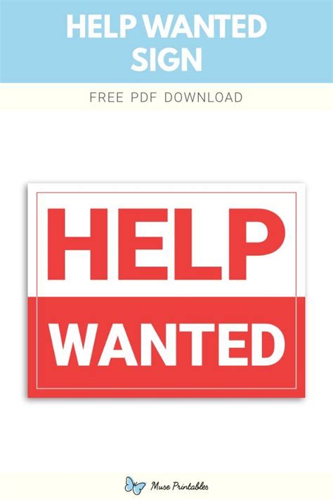 printable help wanted sign template in 2022 signs printable signs download sign