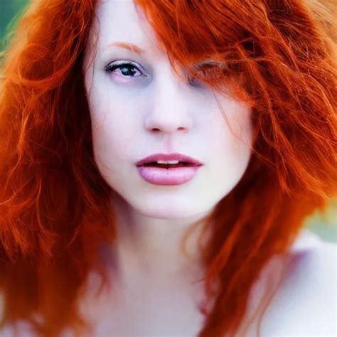 Beautiful Redhead Woman Closeup Stable Diffusion Openart