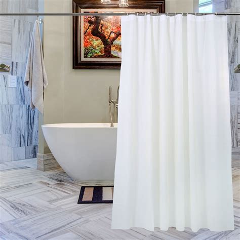 Shower Curtain Waterproof Mould Proof Bathroom Curtains With Hooks