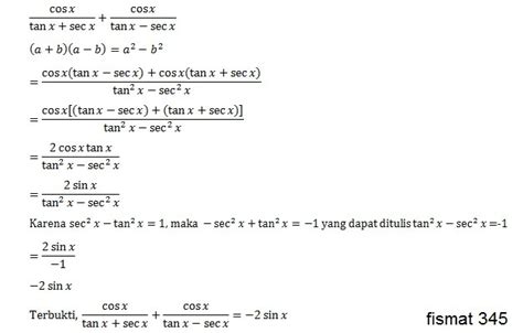 Contoh Soal Trigonometri Dan Jawabannya Gooolpor