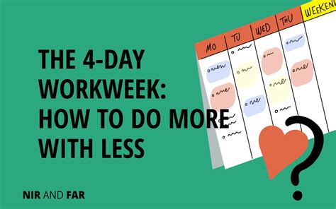 The 4 Day Workweek How To Do More With Less
