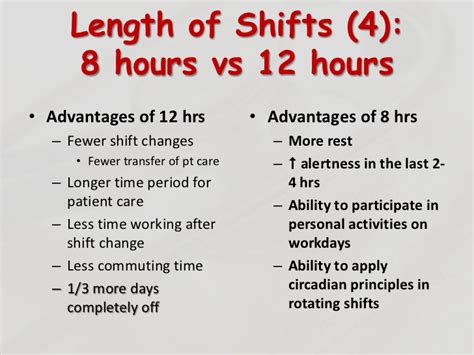 All employees must be told of shift requirements before job acceptance. How Does A 3 Crew 12 Hour Shift Work / It's difficult to ...