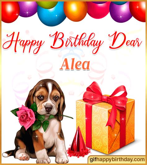Wish Happy Birthday GIFs With Name Alea