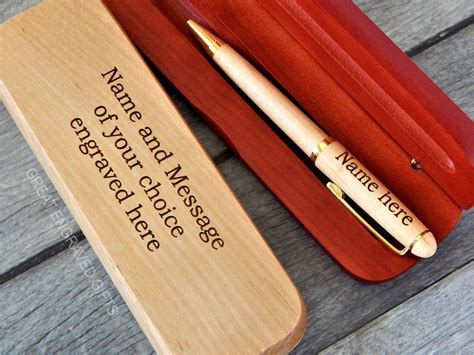 Personalized Engraved Wood Pens Custom Pen Set Bulk Etsy Uk