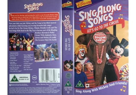 Disney Sing Along Songs Lets Go To The Circus Vhs Plus The Lion King Hot Sex Picture