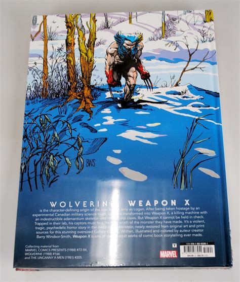 Wolverine Weapon X Gallery Edition Marvel Hardcover Barry Windsor Smith