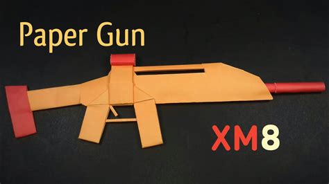 How To Make Xm8 Gun With Paper How To Make A Paper Gun Origami Gun