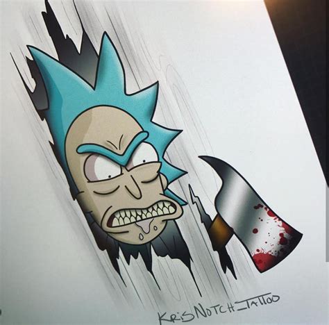 Rick And Morty X The Shining Rick And Morty Tattoo Rick And Morty