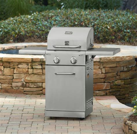 Kenmore 2 Burner Small Space Stainless Steel Gas Grill