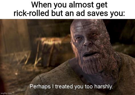 Thanos Snaps The Tab Imgflip