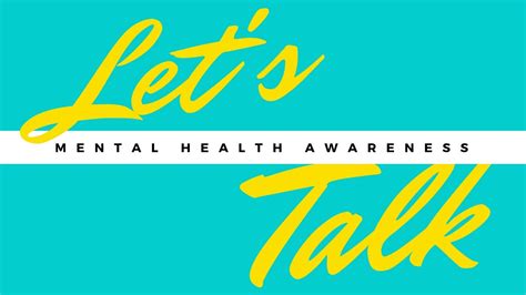 let s talk mental health youtube