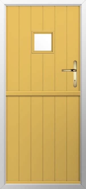 Solidor Flint Square Timber Composite Door In Buttercup Yellow
