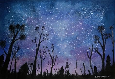 A Nighttime Sky Art Starts