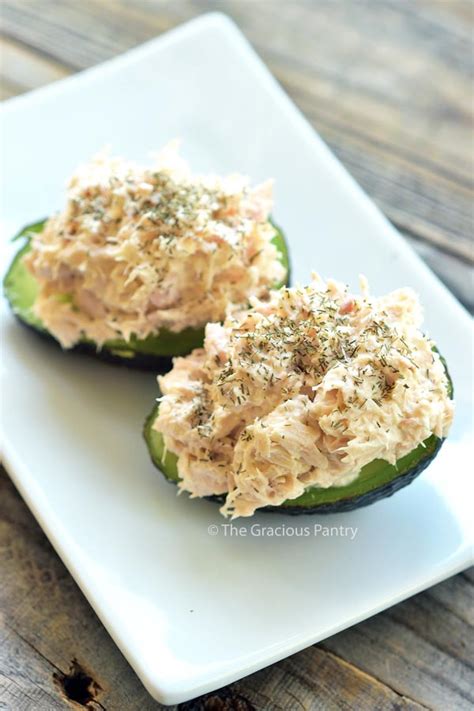 stuffed avocados recipe with tuna the gracious pantry