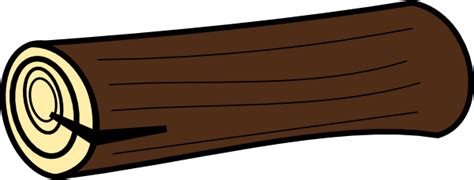 Single Wood Log Clipart