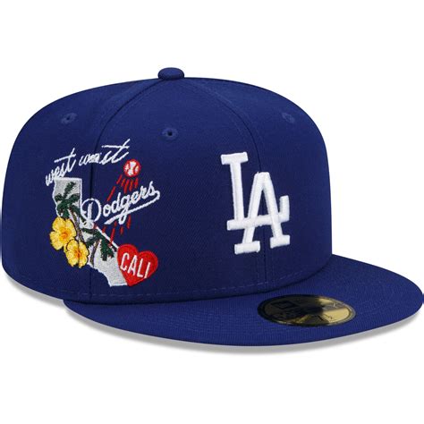 Mens Los Angeles Dodgers New Era Royal City Cluster 59fifty Fitted Hat