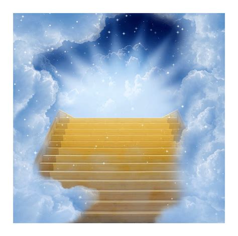 Stairway to Heaven Backdrop Gold Stairs Clouds for a | Etsy