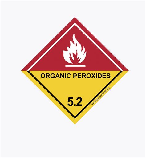 Hazard Label Class 5 Organic Peroxides Division 5 2 DG Experts