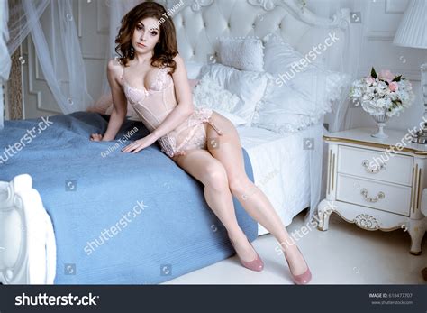Beautiful Sexy Lady Elegant Pink Panties Stock Photo Shutterstock