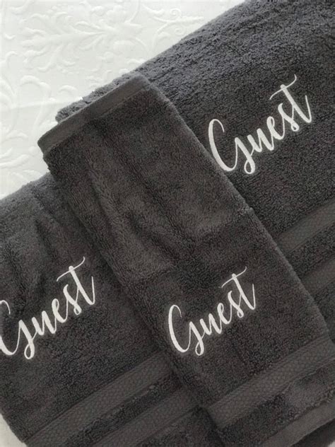 Monogrammed Towel Set Custom Towel Set Personalized Towels Etsy