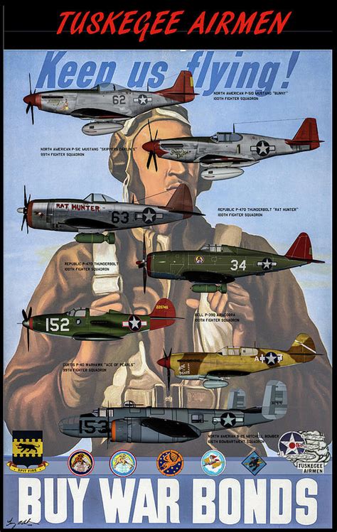 Tuskegee Airmen Poster Digital Art By Tommy Anderson