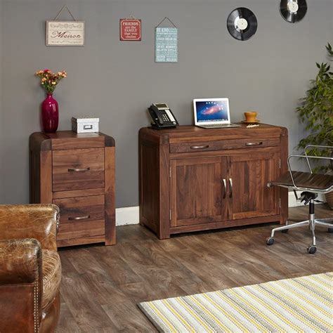 Everyone should have a small filing cabinet or a plastic box. Sophisticated Walnut Small Filing Cabinet