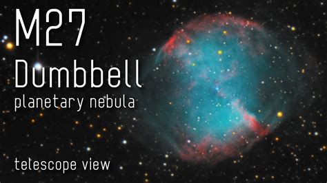 M27 Dumbbell Planetary Nebula Telescope View Stacked Youtube