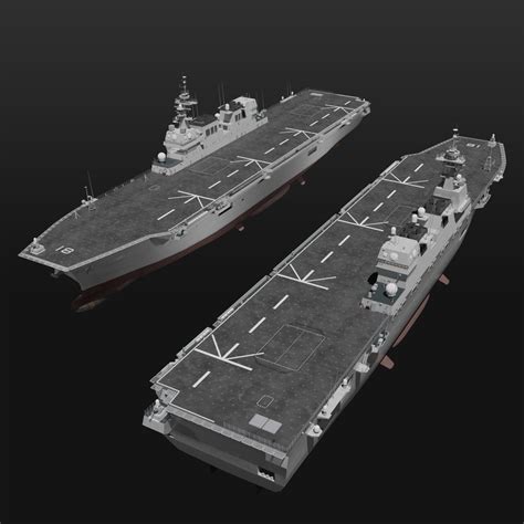 Ddh 181 ひゅうが型ヘリコプター搭載護衛艦 3dモデル Ennuishao Booth