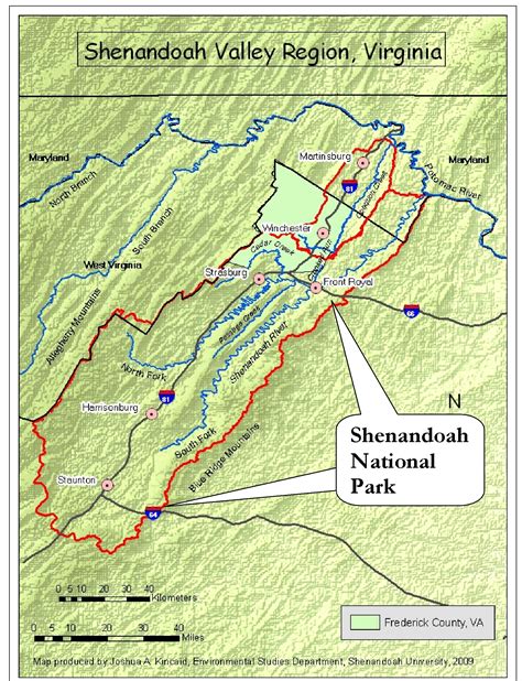 Map Of Shenandoah National Park World Map
