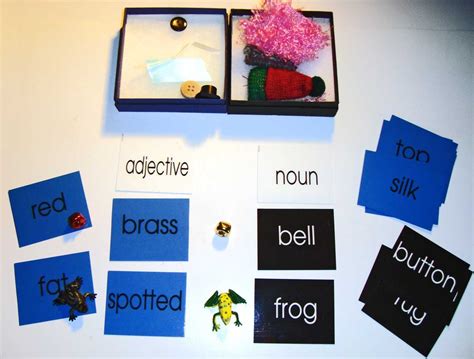 Adjective Noun Game Montessori Materials By Lakeview