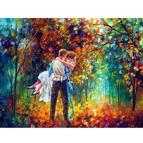 Oil Painting Forest Lovers Diamond Painting Can Be Purchased For 5 And