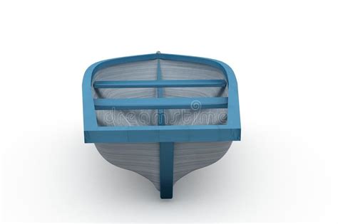 Blue And White Painted Boat Stock Illustration Illustration Of Blue