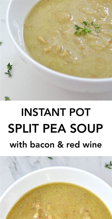 So yes, to prepare this lebanese green split pea soup as described in the middle eastern vegetarian cookbook, a little bit of fuss is required. Instant Pot Split Pea Soup with Red Wine and Bacon | Recipe | Green split pea soup, Split pea, Soup