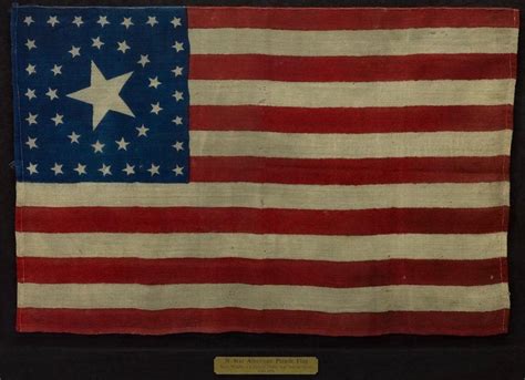38 Star Antique American Flag With Unique Star Pattern Circa 1876 At