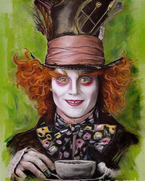 Johnny Depp As Mad Hatter Poster By Melanie D