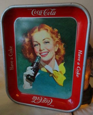 Vintage Coca Cola Tray S Redhead Woman Coke Sign No Reserve