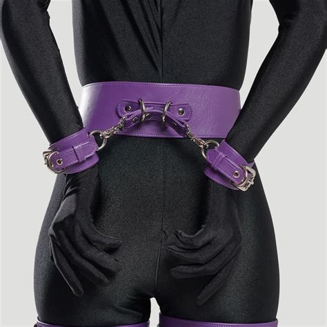purple bondage belt leather bondage belt leather bdsm belt etsy
