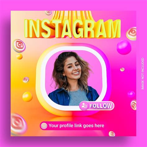 Premium Psd Follow Us On Instagram Social Media Square Banner Template